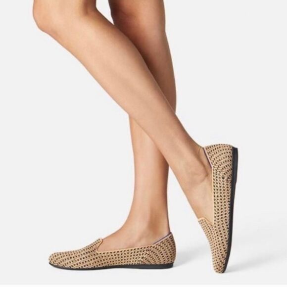 Rothy's The Loafer in Gold Houndstooth Sz 8 - Picture 2 of 12